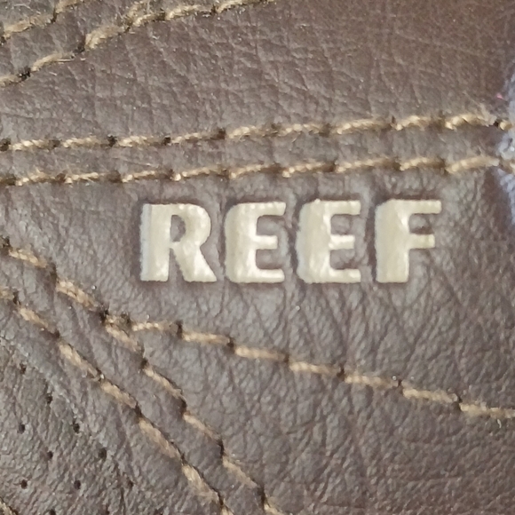 REEF Cushion Dawn Men's Size 8 Brown & Tan Flip Flops, Used Excellent Condition - Picture 5 of 12